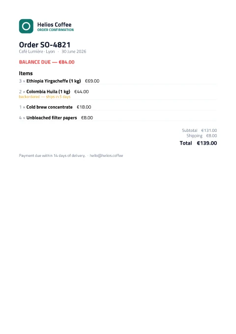 Conditional content, first page